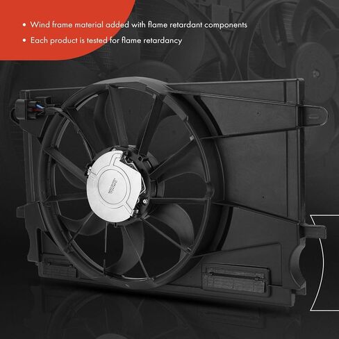 A-Premium Engine Radiator Cooling Fan Assembly with Brushless Motor Compatible with Chevrolet Models - Cruze 2017 2018 2019 - Replace# 39013323 in Saudi Arabia