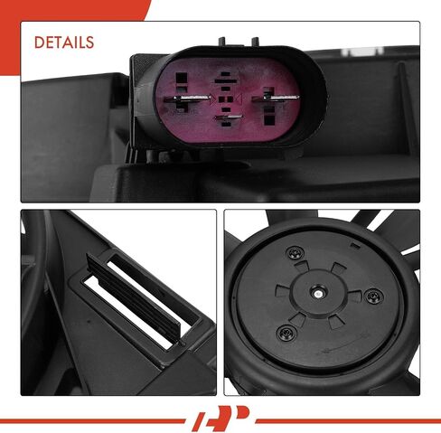 A-Premium Engine Radiator Cooling Fan Assembly with Brushless Motor Compatible with Chevrolet Models - Cruze 2017 2018 2019 - Replace# 39013323 in Saudi Arabia