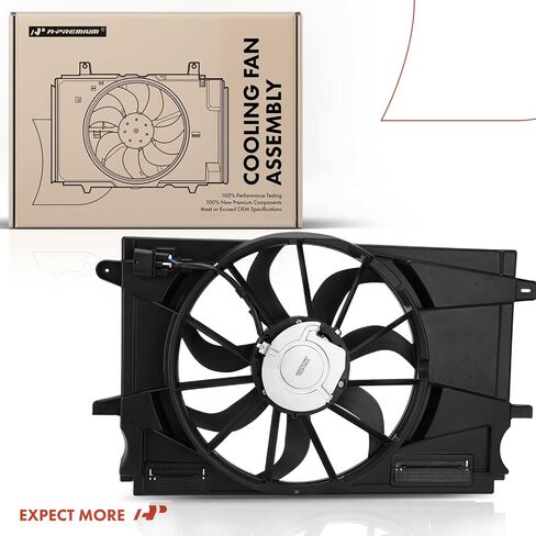 A-Premium Engine Radiator Cooling Fan Assembly with Brushless Motor Compatible with Chevrolet Models - Cruze 2017 2018 2019 - Replace# 39013323 in Saudi Arabia