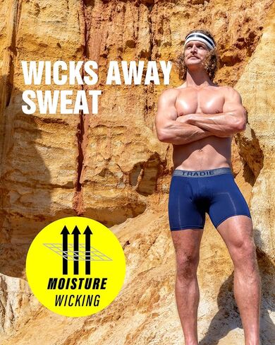 Mens 3pk Viscose derived from Bamboo Fitted Boxer Brief in Saudi Arabia