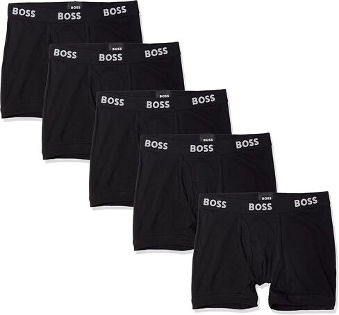 BOSS Men's 5-Pack Authentic Cotton Boxer Briefs in Saudi Arabia