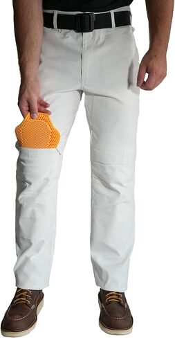 054 PRO Painter's Work Pants, Ghost White ActionFlex DX Performance, Knee Pad Compatible Inserts Included in Saudi Arabia