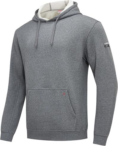 FR Hoodies for Men 100% C Flame Resistant Pullover 10.5oz FR Sweatshirt Heavy Weight Hooded Shirt in Kuwait
