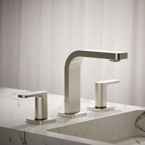 KOHLER 23484-4-2MB Parallel® Widespread 1.2 GPM صنبور حوض الحمام، نحاس حديث مصقول نابض بالحياة in Saudi Arabia