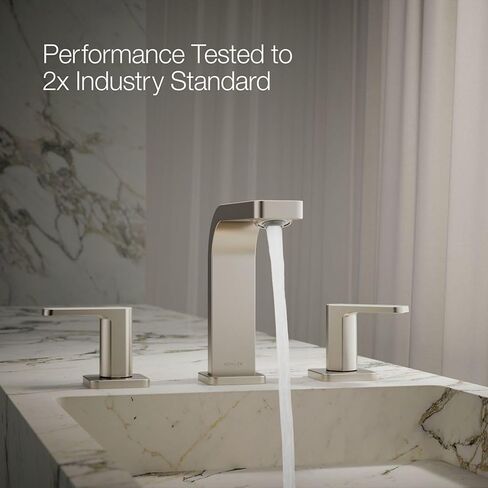 KOHLER 23484-4-2MB Parallel® Widespread 1.2 GPM صنبور حوض الحمام، نحاس حديث مصقول نابض بالحياة in Saudi Arabia