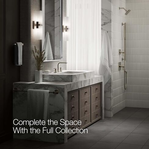 KOHLER 23484-4-2MB Parallel® Widespread 1.2 GPM صنبور حوض الحمام، نحاس حديث مصقول نابض بالحياة in Saudi Arabia