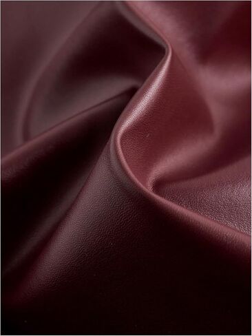 فستان WDIRARA نسائي من جلد البولي يوريثان مكشكش بدون أكمام بفتحة ضيقة متوسط ​​الطول in Kuwait