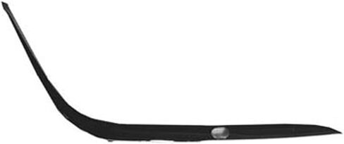 Front Passenger Side Outer Bumper Impact Strip Black Compatible with BMW 7-Series 1995-2001 | 51118168106, BM1047104 in Saudi Arabia