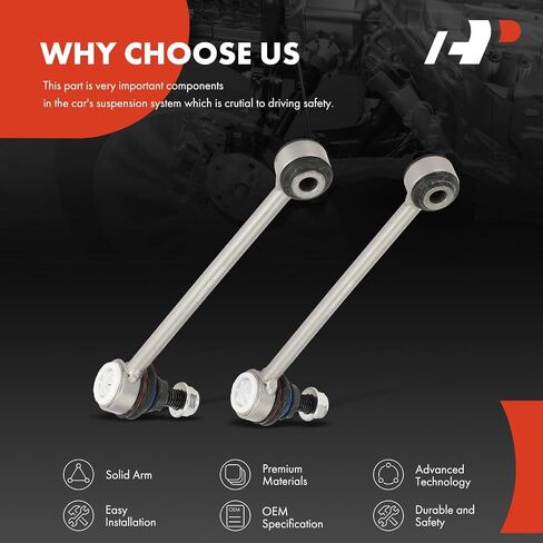 A-Premium 2 x Rear Sway Bar Links Stabilizer Bar Links, Compatible with BMW 328i (xDrive), 335i (xDrive), 323i, 325i, 330i, 325xi, 328xi, 330xi, 335d, 335is, 335xi, 128i, 135i, M3 in Saudi Arabia