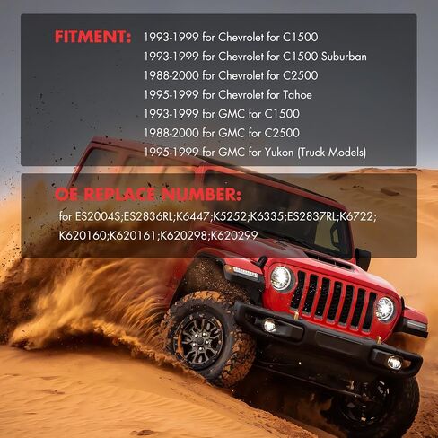 15 قطعة مجموعة التعليق الأمامي ASTOU تناسب 1993-1999 لـ Chevy C1500/C1500 Suburban 1988-2000 لـ Chevy C2500 ذراع التحكم العلوي السفلي ذراع المهمل ذراع Pitman Arm Tie Rod نهاية ضبط الأكمام Sway Bar Link RWD in Saudi Arabia