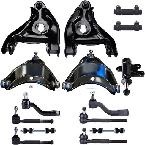 15 قطعة مجموعة التعليق الأمامي ASTOU تناسب 1993-1999 لـ Chevy C1500/C1500 Suburban 1988-2000 لـ Chevy C2500 ذراع التحكم العلوي السفلي ذراع المهمل ذراع Pitman Arm Tie Rod نهاية ضبط الأكمام Sway Bar Link RWD in Saudi Arabia
