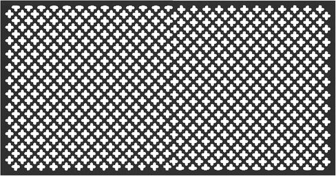 M-D Building Products 56018 12 in. x 24 in. x .020 in. Black Aluminum Sheet Cloverleaf in Kuwait