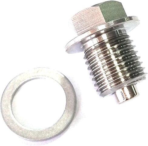 Oil Drain Plug M14 x 1.5MM Stainless Steel Magnetic Engine With High-Temperature Neodymium Magnet And Washer Fits Acura, Audi, Chevrolet, Chrysler, Dodge, Ford, Honda, Hyundai, Jeep, Kia in Kuwait