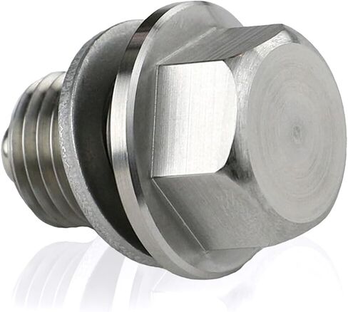 Oil Drain Plug M14 x 1.5MM Stainless Steel Magnetic Engine With High-Temperature Neodymium Magnet And Washer Fits Acura, Audi, Chevrolet, Chrysler, Dodge, Ford, Honda, Hyundai, Jeep, Kia in Kuwait