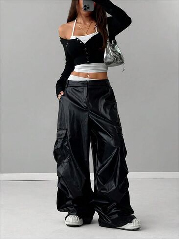 Women's 2 in 1 Halter Top Crop Button Down Long Sleeve T Shirts Fake Two Piece Kontted Front Tops in Saudi Arabia