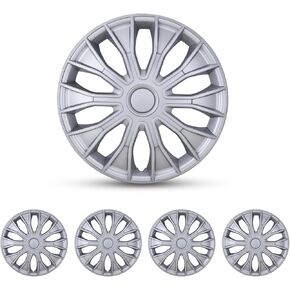 WOLFSTORM 15 Inch Universal Hubcap Wheel Rim Cover Premiu Lacquer Hubcaps Snap On Car Truck SUV Hubcaps for Universal Automotive (4-Pack) in Saudi Arabia