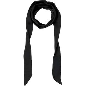 Soft Black Scarf for Women Dress, 76Inch Long Solid Ribbon Chiffon Decorative Scarves Necklace Neck Scarf Dress Belt for Hairband Hat Handbag Necktie in Kuwait