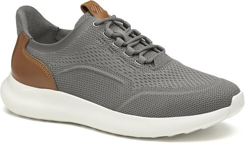 Johnston & Murphy Men’s Amherst 2.0 Knit Plain Toe Dress Casual Shoe, Gray Knit, 12 M in Saudi Arabia