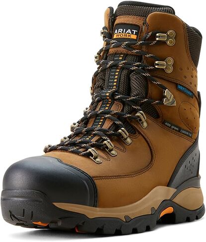 ARIAT Men's Endeavor 8" Waterproof Insulated Carbon Toe Work Boot Industrial in Saudi Arabia
