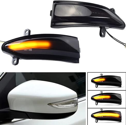 ضوء إشارة الانعطاف الديناميكي LED متوافق مع Nissan Altima Teana L33 2013-2018 Sylphy Sentra B17 Tiida Pulsar مرآة الرؤية الخلفية الجانبية حزمة ضوء وامضة متدفقة لـ 2 in Saudi Arabia