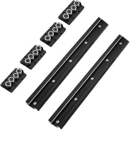 Double Axis Roller Linear Motion Guide Rail Track SGR15 1Pcs L: 620mm/24.41 inch + 2Pcs SGB15UU-4 Four Ball Bearing Slider Block, Compact Dual Axis Linear Guide Shaft Rail Kit Set for CNC in Saudi Arabia