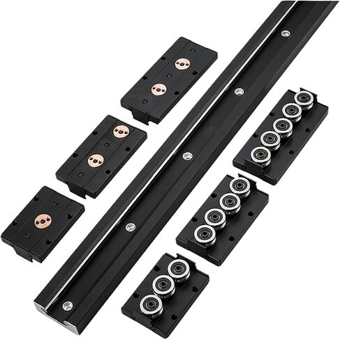 Double Axis Roller Linear Motion Guide Rail Track SGR15 1Pcs L: 620mm/24.41 inch + 2Pcs SGB15UU-4 Four Ball Bearing Slider Block, Compact Dual Axis Linear Guide Shaft Rail Kit Set for CNC in Saudi Arabia