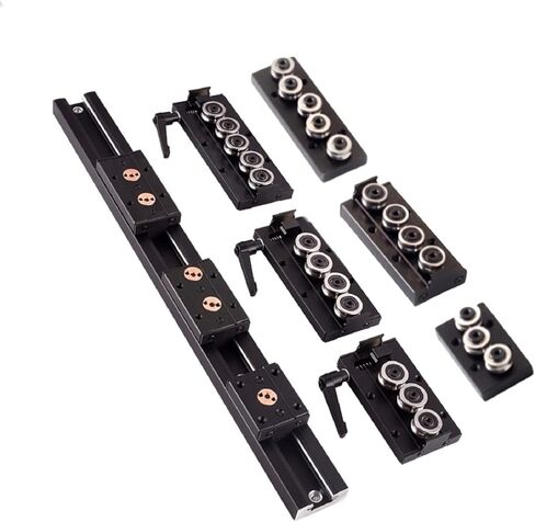 Double Axis Roller Linear Motion Guide Rail Track SGR15 1Pcs L: 620mm/24.41 inch + 2Pcs SGB15UU-4 Four Ball Bearing Slider Block, Compact Dual Axis Linear Guide Shaft Rail Kit Set for CNC in Saudi Arabia