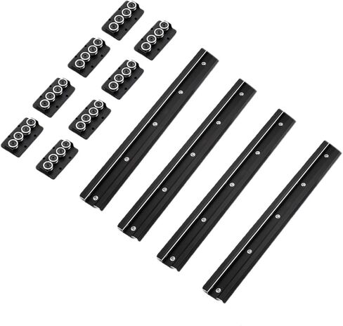 Double Axis Roller Linear Motion Guide Rail Track SGR15 1Pcs L: 620mm/24.41 inch + 2Pcs SGB15UU-4 Four Ball Bearing Slider Block, Compact Dual Axis Linear Guide Shaft Rail Kit Set for CNC in Saudi Arabia