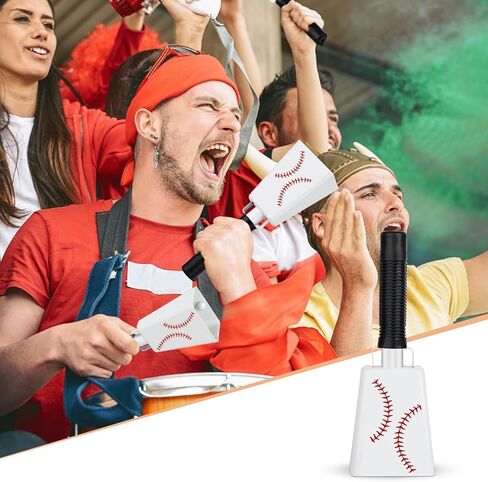 Cow Bell, Cow Bells Noise Makers, Cow Bells for Sporting Events to Make Big Noise, Cowbell with Handle for Football Games, Graduation, Party, school, Farm, Percussion Music(Flag,1 Pcs) in Kuwait