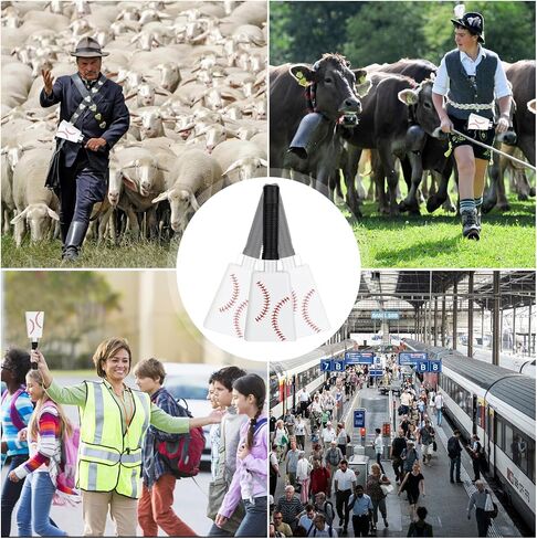 Cow Bell, Cow Bells Noise Makers, Cow Bells for Sporting Events to Make Big Noise, Cowbell with Handle for Football Games, Graduation, Party, school, Farm, Percussion Music(Flag,1 Pcs) in Kuwait