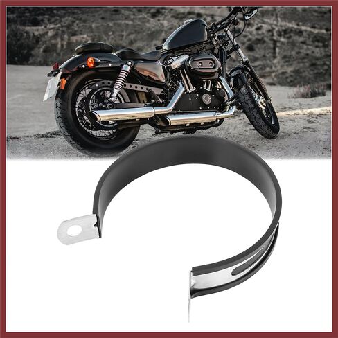 100mm 3.94" Motorcycle Exhaust Band Joint Clamp Muffler Pipe Stainless Steel Silver Tone Replace Parts in Saudi Arabia
