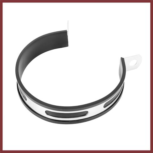 100mm 3.94" Motorcycle Exhaust Band Joint Clamp Muffler Pipe Stainless Steel Silver Tone Replace Parts in Saudi Arabia