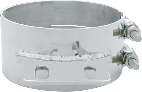 United Pacific Stainless Steel Butt Joint Exhaust Clamp with Straight Bracket in Saudi Arabia