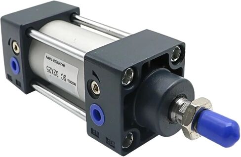 1pcs Standard Air Pneumatic Cylinders SC 32/40/50/63mm Bore Double Acting 50/75/100/125/150/175/200/250/300/350/400/500/1000mm(Stroke 300mm,SC32 (Bore 32mm)) in Saudi Arabia