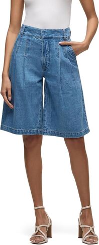 HUDSON Women's Clean Front Pleated Bermuda Short in Saudi Arabia