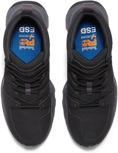 Timberland PRO Men's Powertrain EV Mid Composite Safety Toe Static Dissipative SD10 Industrial Athletic Work Shoe, Blackout, 11 Medium in Saudi Arabia