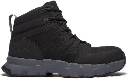 Timberland PRO Men's Powertrain EV Mid Composite Safety Toe Static Dissipative SD10 Industrial Athletic Work Shoe, Blackout, 11 Medium in Saudi Arabia