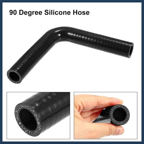 19mm 0.75" ID 90 Degree Elbow Silicone Reducer Hose Pipe Bend Turbo Water Intercooler Black Stylish Design in Saudi Arabia