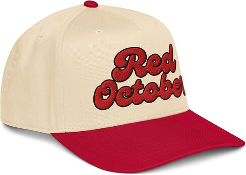 NX1 Retro Red October Philly 2 Tone Hat Embroidered Mid Crown Curved Bill Snapback Philadelphia Cap for Men and Women in Saudi Arabia