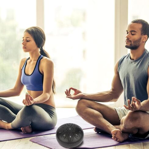 Steel Tongue Drum 6 Inch 11 Notes, C Major Tongue Drum Rain Chime Outside, Chakra Drum for Rain, Rain Drum with mallets for Musical Education Entertainment Zen Meditation Yoga Gifts (navy blue) in Saudi Arabia