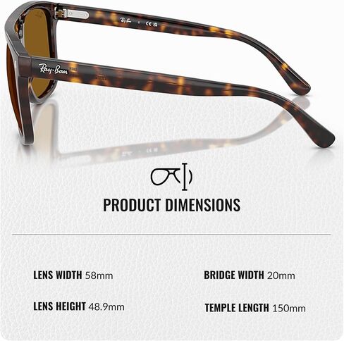 Ray-Ban RB2213 Square Shaped Sunglasses for Men & Women with Official RAYBAN Eyewear Kit in Saudi Arabia