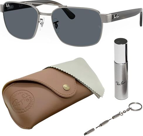 Ray-Ban RB3751 Square Shaped Sunglasses for Men & Women with Official RAYBAN Eyewear Kit in Saudi Arabia