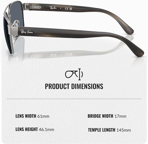 Ray-Ban RB3751 Square Shaped Sunglasses for Men & Women with Official RAYBAN Eyewear Kit in Saudi Arabia