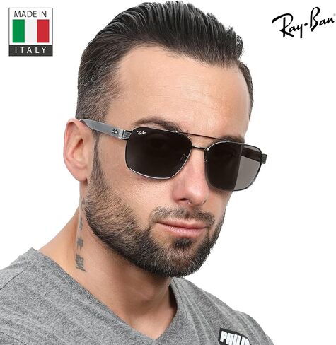 نظارات شمسية Ray-Ban RB3751 مربعة الشكل للرجال والنساء مع مجموعة نظارات RAYBAN الرسمية in Kuwait