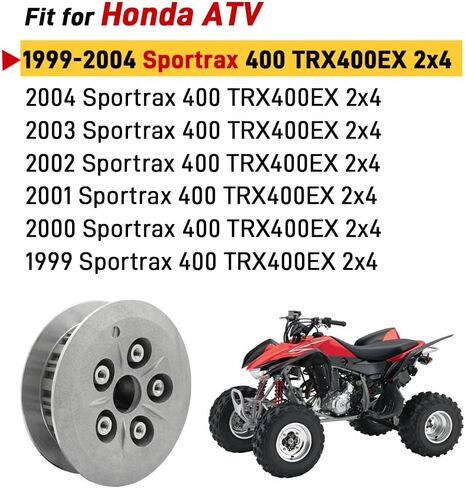 400EX مركز القابض الداخلي واللوحة الضغط الخارجي ومجموعة فلتر الزيت المتوافقة مع Honda Sportrax 400 TRX400EX 1999-2004 OEM# 22121-HN1-000 22350-HN1-000 in Saudi Arabia