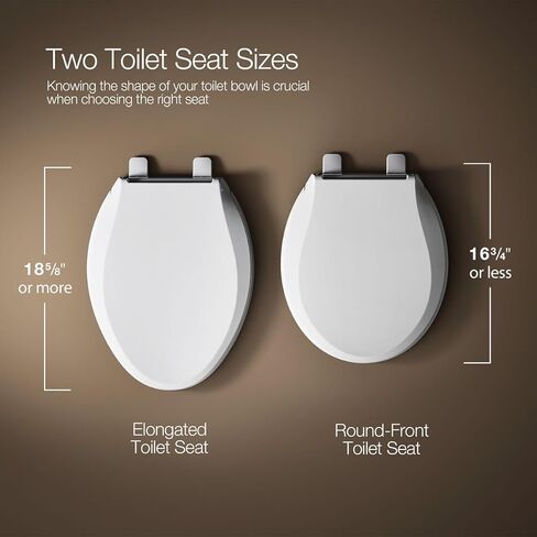 KOHLER 75796-RL-0 مقعد مرحاض مطول مزود بإضاءة ليلية، مقعد مرحاض مع ضوء ليلي، مصدات محكمة الإمساك، غطاء ومقعد هادئ الإغلاق، أبيض in Saudi Arabia