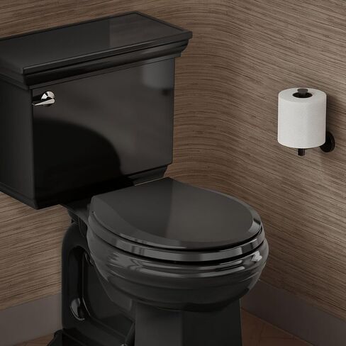 KOHLER 75796-RL-0 مقعد مرحاض مطول مزود بإضاءة ليلية، مقعد مرحاض مع ضوء ليلي، مصدات محكمة الإمساك، غطاء ومقعد هادئ الإغلاق، أبيض in Saudi Arabia