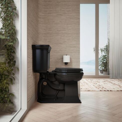 KOHLER 75796-RL-0 مقعد مرحاض مطول مزود بإضاءة ليلية، مقعد مرحاض مع ضوء ليلي، مصدات محكمة الإمساك، غطاء ومقعد هادئ الإغلاق، أبيض in Saudi Arabia