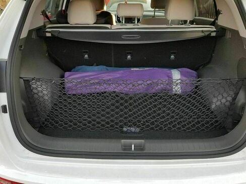 Trunk Organizer Cargo Net for KIA SPORTAGE 2017-2022 - Envelope Style Cargo Net for SUV - Premium Mesh Elastic Car Trunk Organizer Vehicle Carrier Storage–Compatible with KIA SPORTAGE in Saudi Arabia