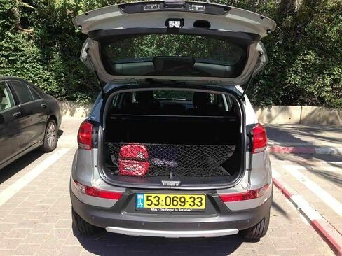 Trunk Organizer Cargo Net for KIA SPORTAGE 2017-2022 - Envelope Style Cargo Net for SUV - Premium Mesh Elastic Car Trunk Organizer Vehicle Carrier Storage–Compatible with KIA SPORTAGE in Saudi Arabia
